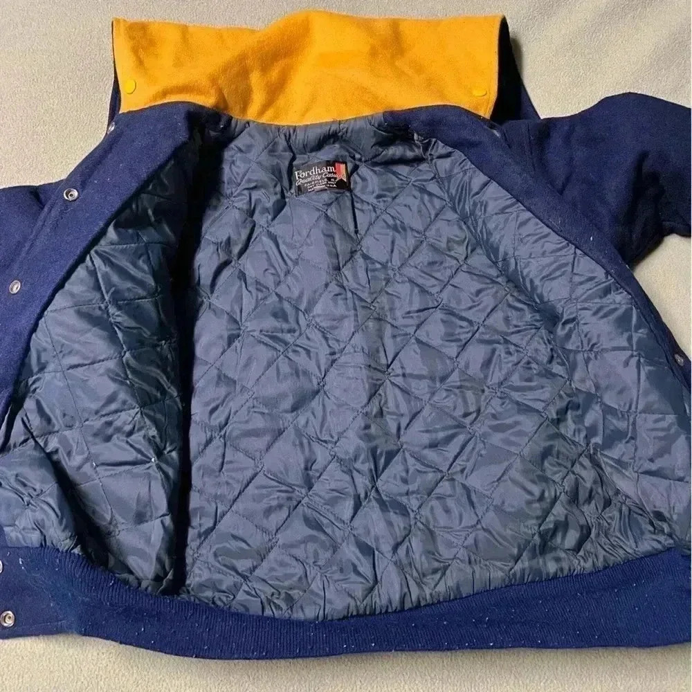 Vintage Fordham Ladies 36 (XS) Letterman's Jacket circa late ‘80s - Picture 3 of 9